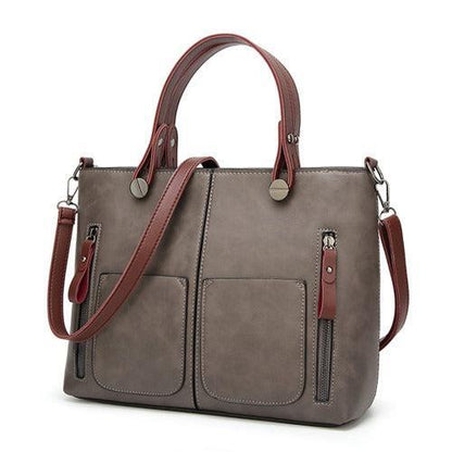 Ruibron – Women's Vintage PU Leather Shoulder Bag with Adjustable Crossbody Strap